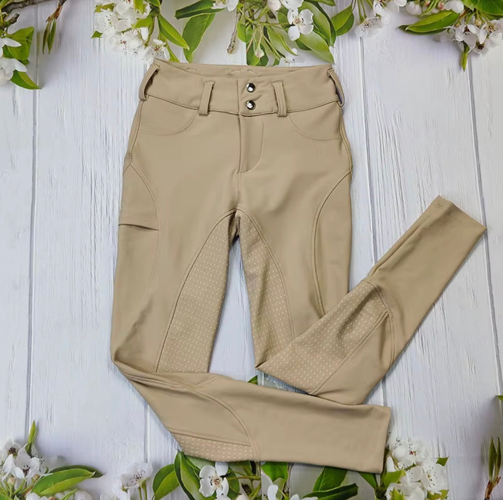 Taylor Full Seat Schooling Breeches-BEIGE