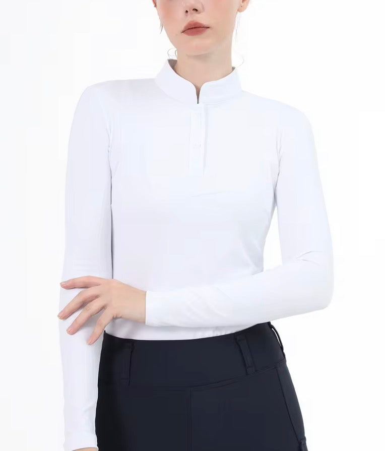 Betty Button up Show Shirt-WHITE